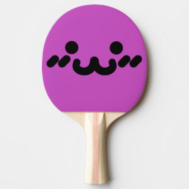 Raquete De Ping Pong Rosto Fofo Roxo