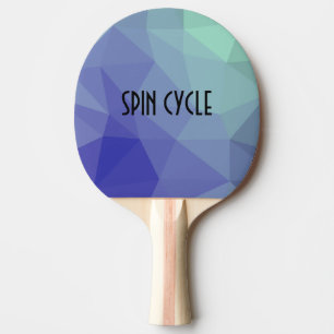 Raquete De Ping Pong rotação verde azul de Ombre legal