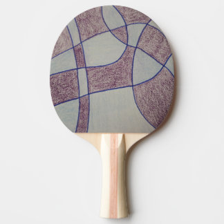 Raquete de Ping Pong Roxa Abstrata