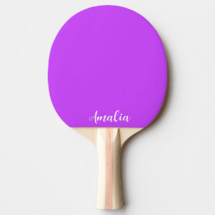 Raquete De Ping Pong roxo néon brilhante sólido