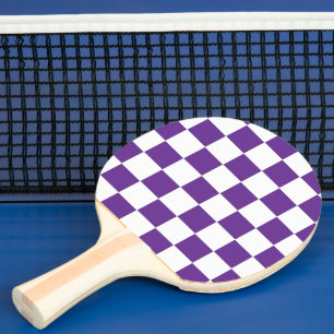 Raquete De Ping Pong Roxo Real e Branco Verificados
