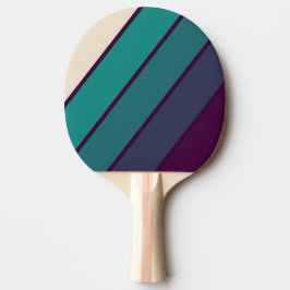 Raquete De Ping Pong Roxo Retro Arco-íris Negrito