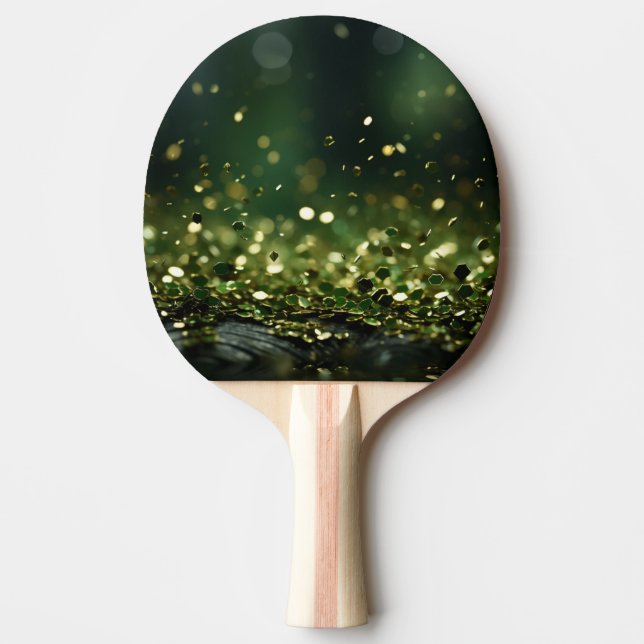 Raquete De Ping Pong ☘️ Rua da Glittery. (Frente)