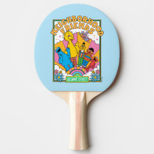 Raquete De Ping Pong Rua Sésamo   Amigos de vizinhança