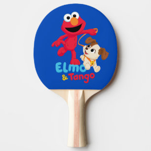 Raquete De Ping Pong Rua Sésamo Corrente Elmo & Tango