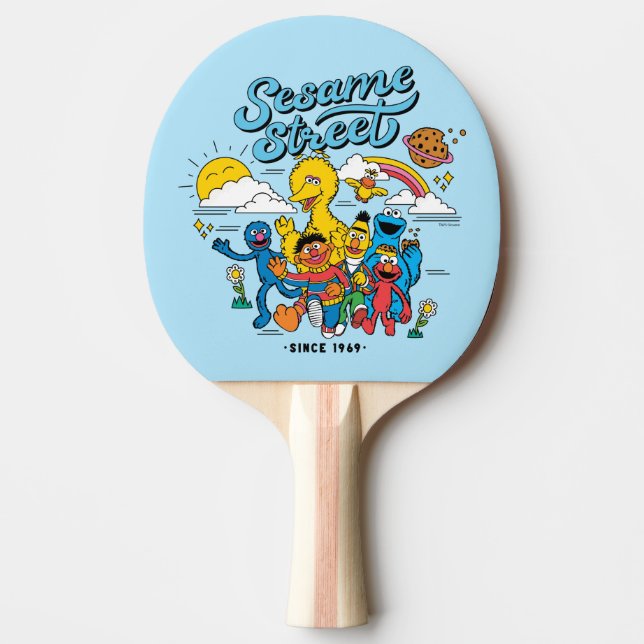 Raquete De Ping Pong Rua Sésamo | Desde 1969 (Frente)