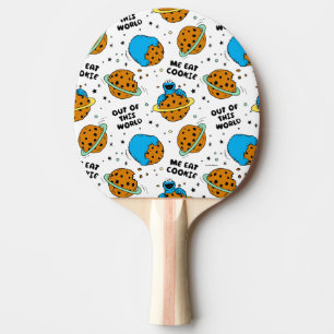 Raquete De Ping Pong Rua Sésamo Monstro de Cookies Fora deste Mundo