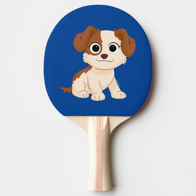 Raquete De Ping Pong Rua Sésamo | Puppy Tango da Elmo (Frente)