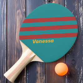 Raquete De Ping Pong Ruby Reef Stripes com Nome