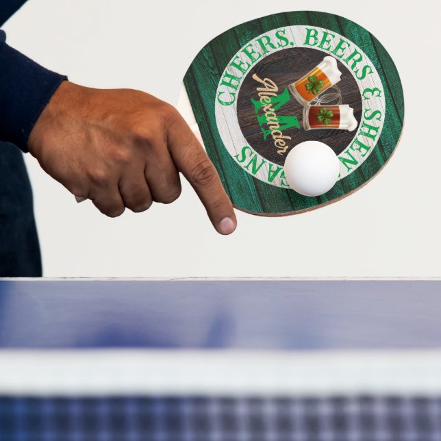 Raquete De Ping Pong Rústica Madeira Anima Cervejas Shenanigans (Insitu)