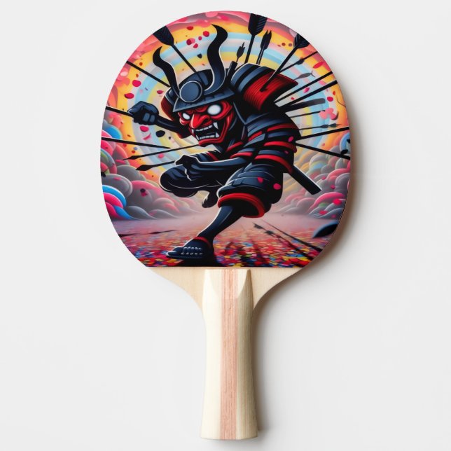 Raquete De Ping Pong Samurai Punk (Frente)