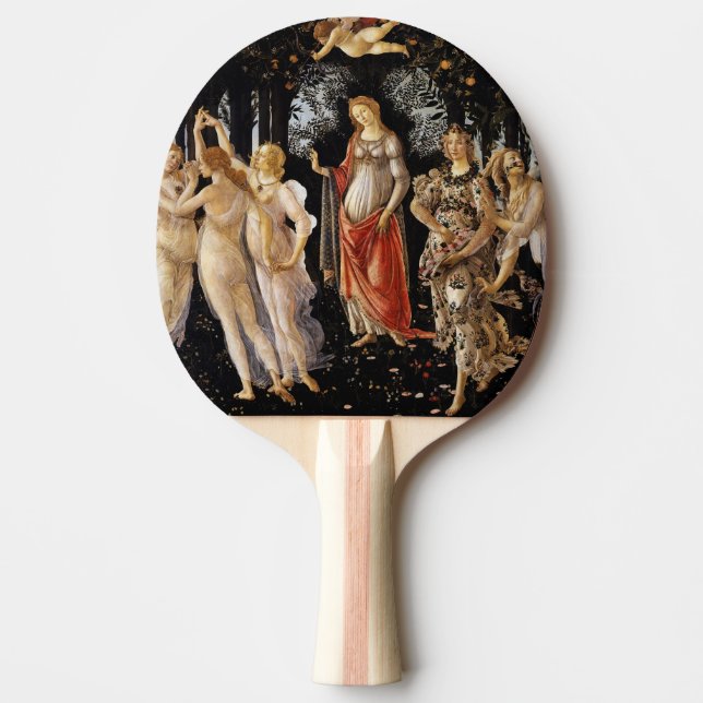 Raquete De Ping Pong Sandro Botticelli - La Primavera (Frente)