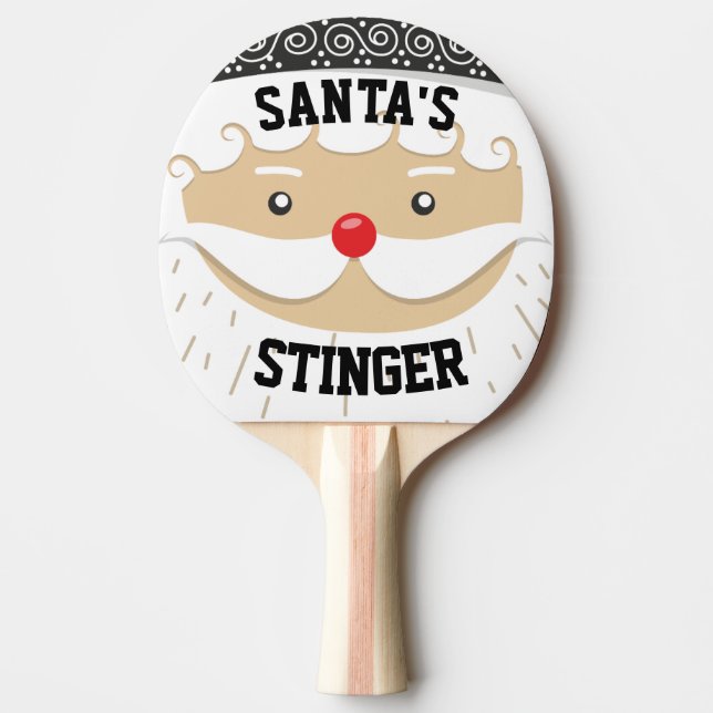 Raquete De Ping Pong SANTA CLAUS CHRISTMAS FUNNY Ping Pong Paddles (Frente)