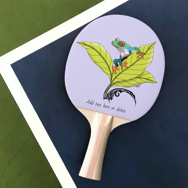 Raquete De Ping Pong Sapo de Árvore Vermelha (Criador carregado)