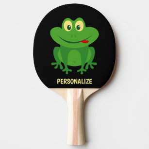 Raquete De Ping Pong sapo verde engraçadinho pingue-pongue para tênis m