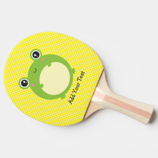 Raquete De Ping Pong Sapo Verde Kawaii Cute Personalizado