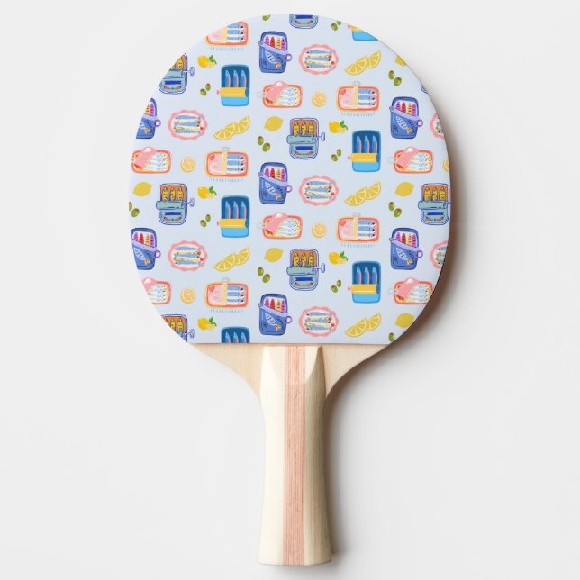 Raquete De Ping Pong Sardinhas e Limões (Frente)