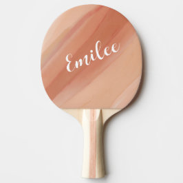 Raquete De Ping Pong Script Abstrato do Modern Boho Terracott