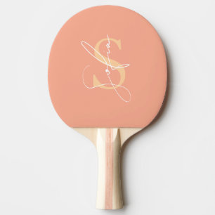 Raquete De Ping Pong Script de Nome Personalizado Mínimo Moderno