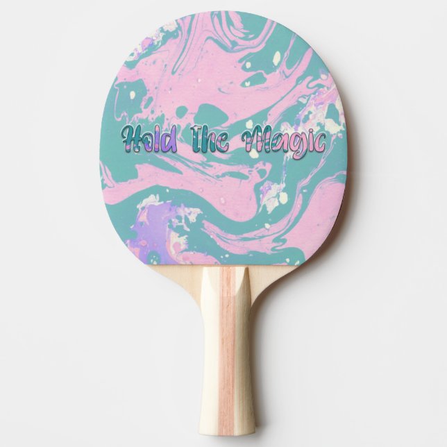 Raquete De Ping Pong Segure a magia (Frente)