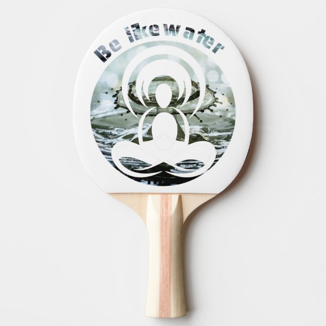 Raquete De Ping Pong Seja como água diariamente (Frente)