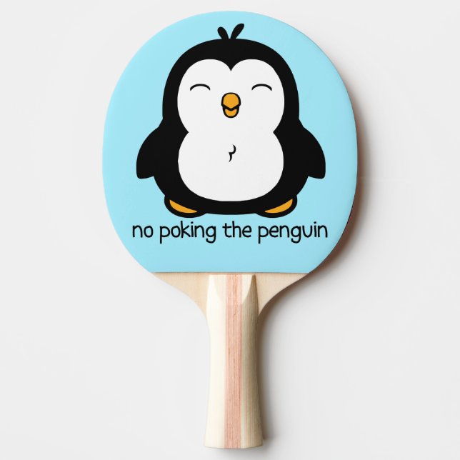 Raquete De Ping Pong Sem Apontar O Pinguim (Frente)