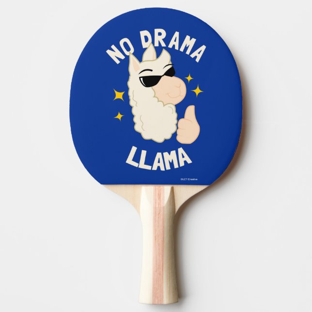 Raquete De Ping Pong Sem Drama Llama (Frente)
