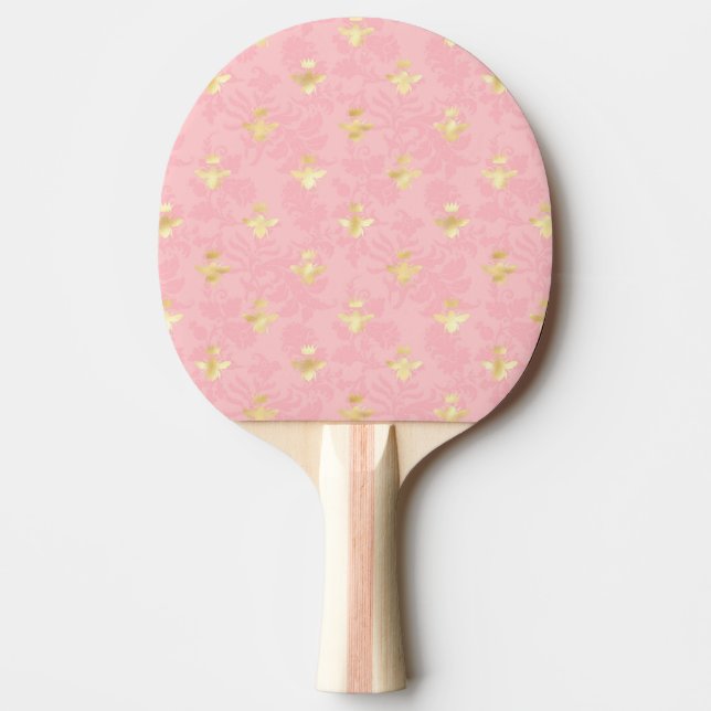 Raquete De Ping Pong Série Princesa Abelha Design #4  (Frente)