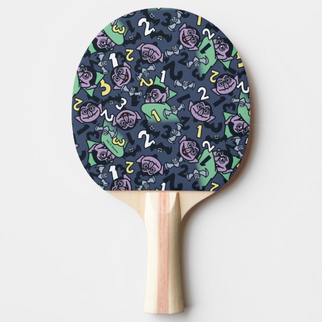 Raquete De Ping Pong Sésamo Sésamo | Conde von Count Doodle Pattern (Frente)