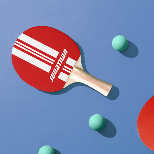 Raquete De Ping Pong Seu Nome Cores Totalmente Personalizadas Faixas 1