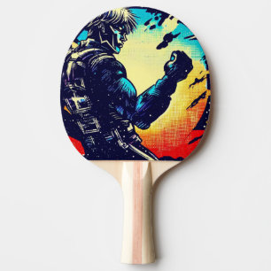 Raquete De Ping Pong SF Anime Hero - Woodcut (2)
