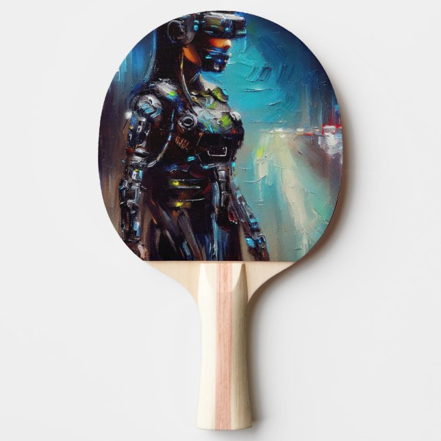 Raquete De Ping Pong SF - Cyberpunk Hero (2) (Frente)