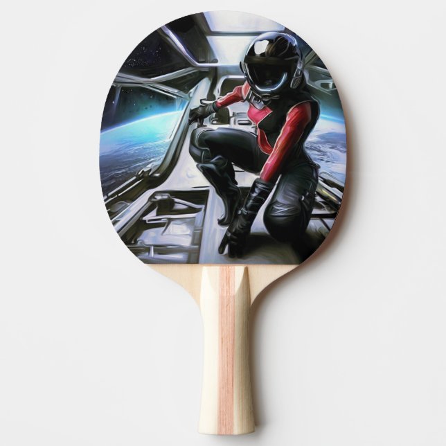 Raquete De Ping Pong SF Herói No Espaçamento (2) (Frente)