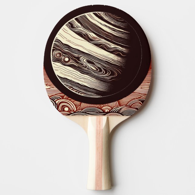 Raquete De Ping Pong SF Júpiter Woodcut 2 (Frente)
