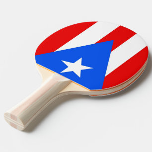 Raquete De Ping Pong Sibile a pá do pong com a bandeira de Puerto Rico