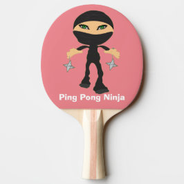 Raquete De Ping Pong Sibilo Pong Ninja da menina