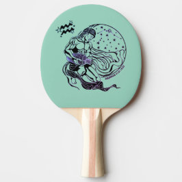 Raquete De Ping Pong signo zodiaco acquarius