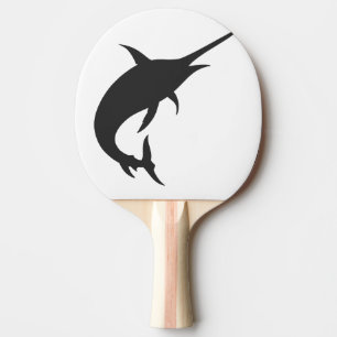 Raquete De Ping Pong Silhueta de peixe Marlin - Escolher cor de fundo