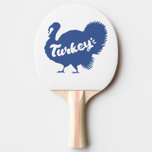 Raquete De Ping Pong Silhueta de peru - Escolha a cor de fundo