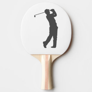 Raquete De Ping Pong Silhueta do jogador de golfe