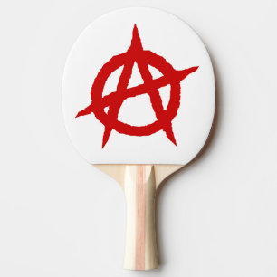 Raquete De Ping Pong Símbolo de anarquia símbolo vermelho punk músic