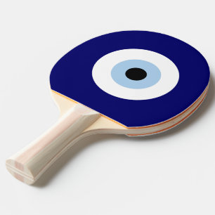 Raquete De Ping Pong Símbolo de Boa sorte e Proteção para Olhos Mau Azu
