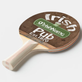 Raquete De Ping Pong Símbolo de Efeito do Púb Irlandês Personalizado
