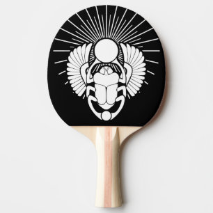 Raquete De Ping Pong Símbolo Egípcio de Scarab Winged