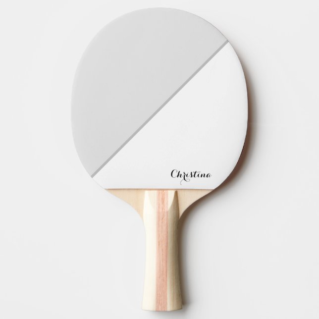 Raquete de Ping Pong Simples de Duas Cores (Frente)