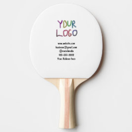 Raquete De Ping Pong simples e mínimo adicione seu logotipo/design aqui