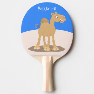 Raquete De Ping Pong Simples ilustração de desenho animado de camelo fe