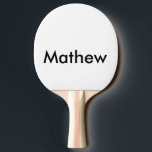 Raquete De Ping Pong simples letra inicial monograma adicione seu nome<br><div class="desc">design</div>