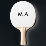 Raquete De Ping Pong Simples monograma adicione seu nome com letra míni<br><div class="desc">design</div>