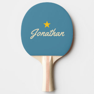 Raquete De Ping Pong Sinal de Estrela Vintage Água Profunda de Meados d